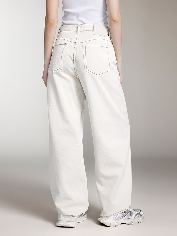 Miss Sixty OFF-WHITE LOOSE FIT JEANS WINTER IVORY