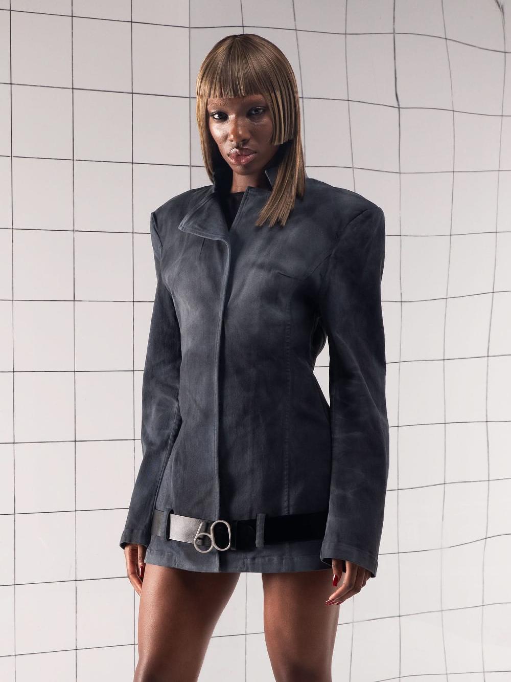 miss sixty OVERSIZED BLAZER BLACK FOG