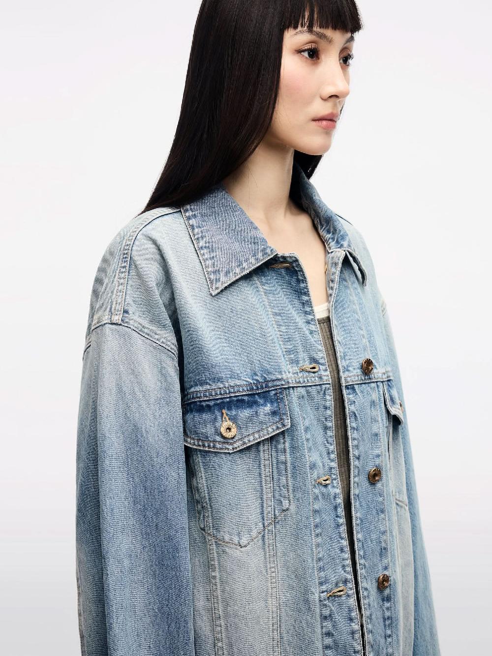 Miss Sixty OVERSIZED JACKET MIDDLE BLUE