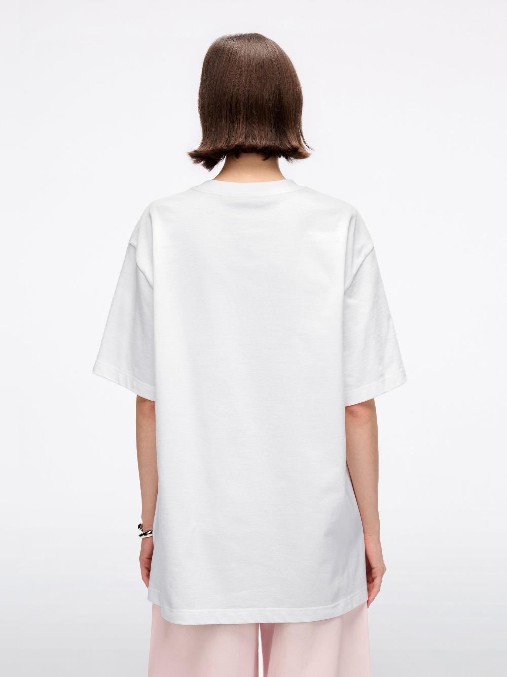 Miss Sixty OVERSIZED PRINTED T-SHIRT WHITE