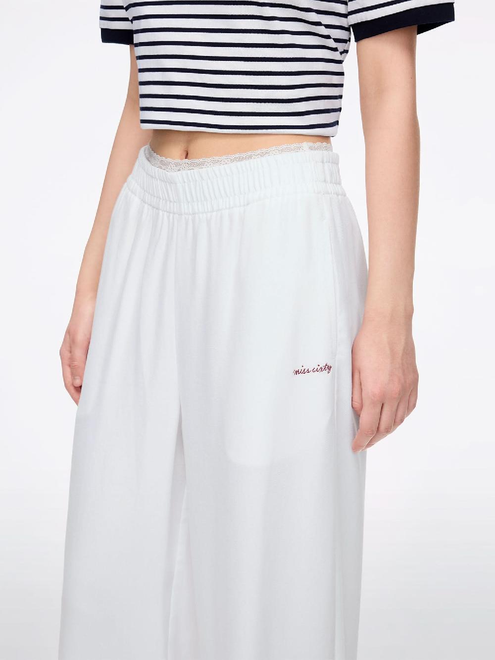 Miss Sixty PANELED TENCEL DENIM JEANS WHITE