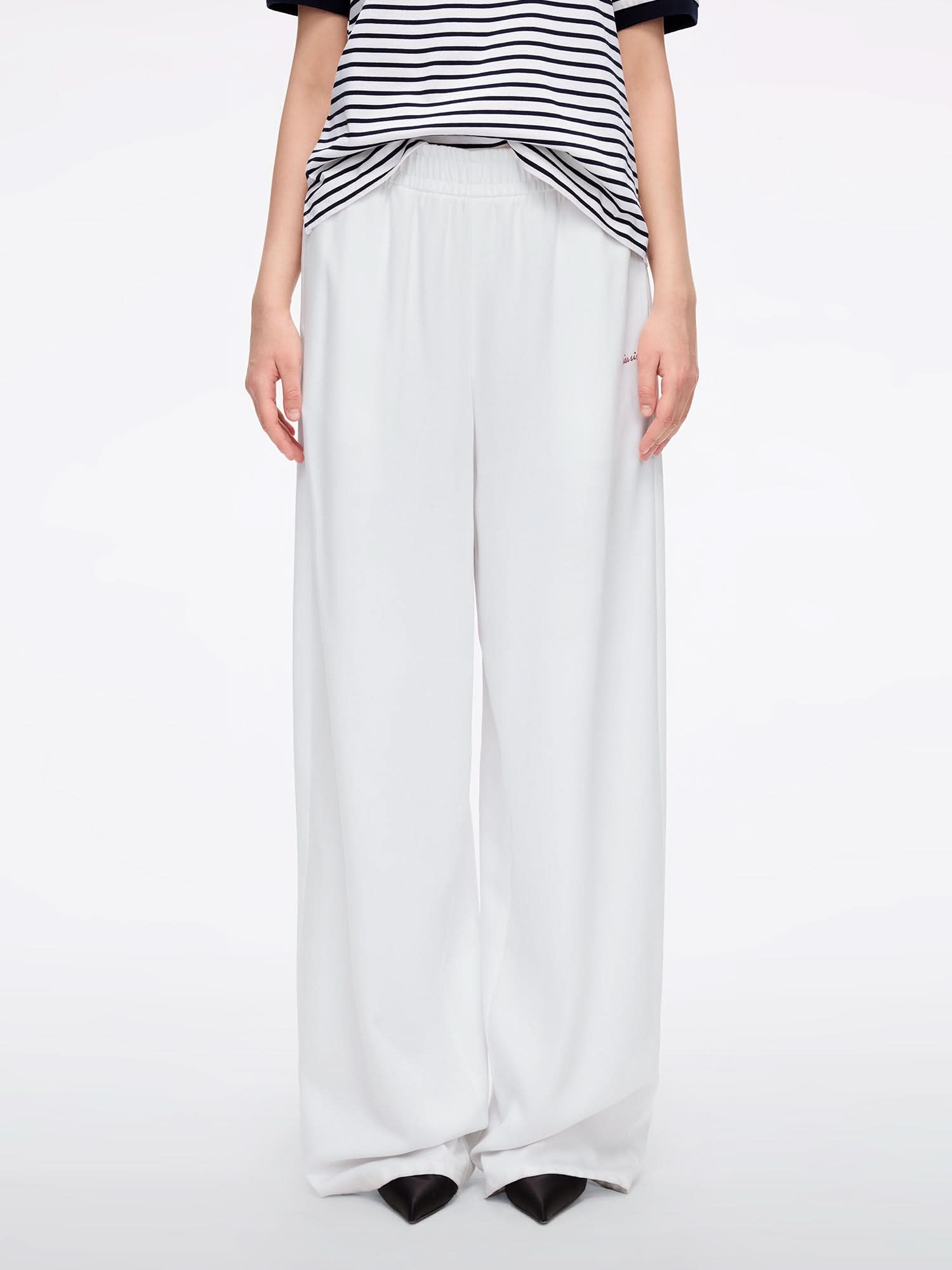 miss sixty PANELED TENCEL DENIM JEANS WHITE