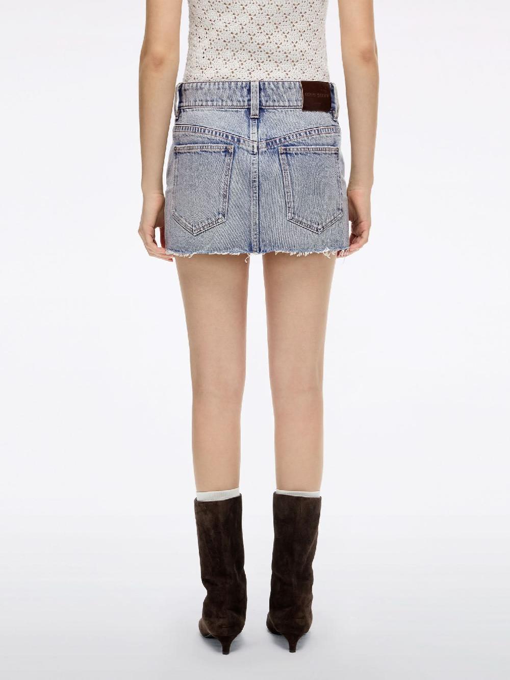 Miss Sixty PATCHWORK DENIM MINI SKIRT MIDDLE BLUE