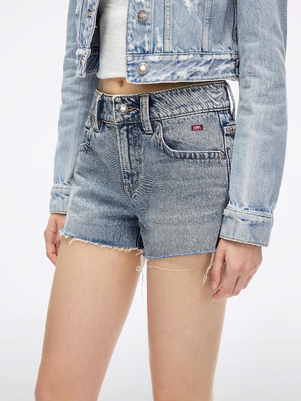 Miss Sixty PATCHWORK DENIM SHORTS MIDDLE BLUE