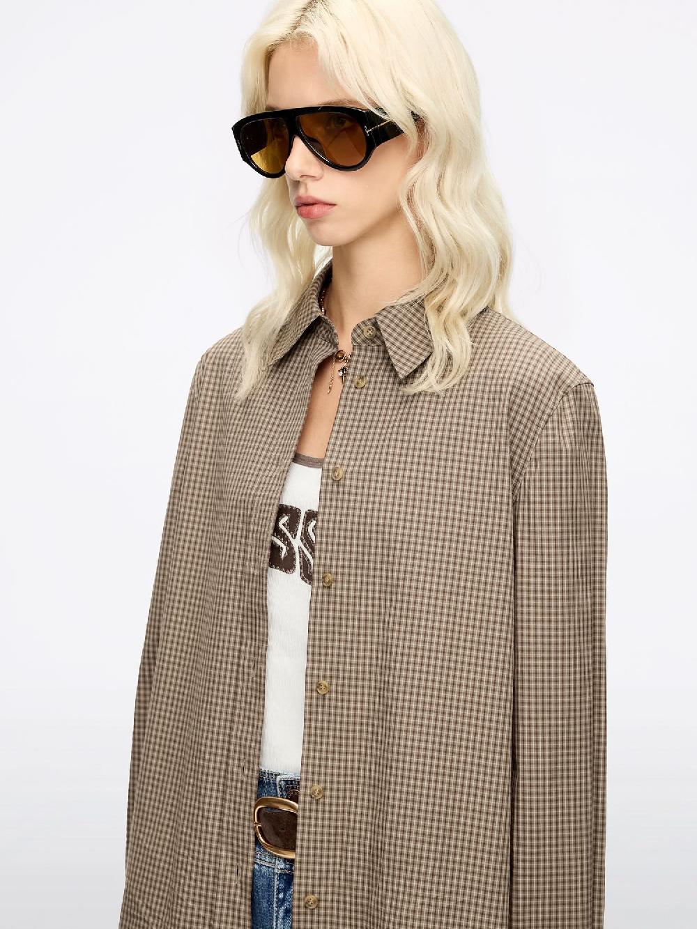 Miss Sixty PLAID SHIRT GREY MILLET CHECK