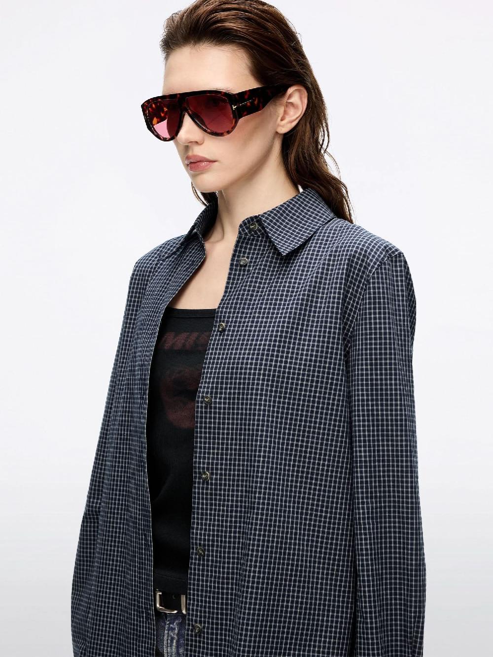 Miss Sixty PLAID SHIRT ZHIQING BLUE