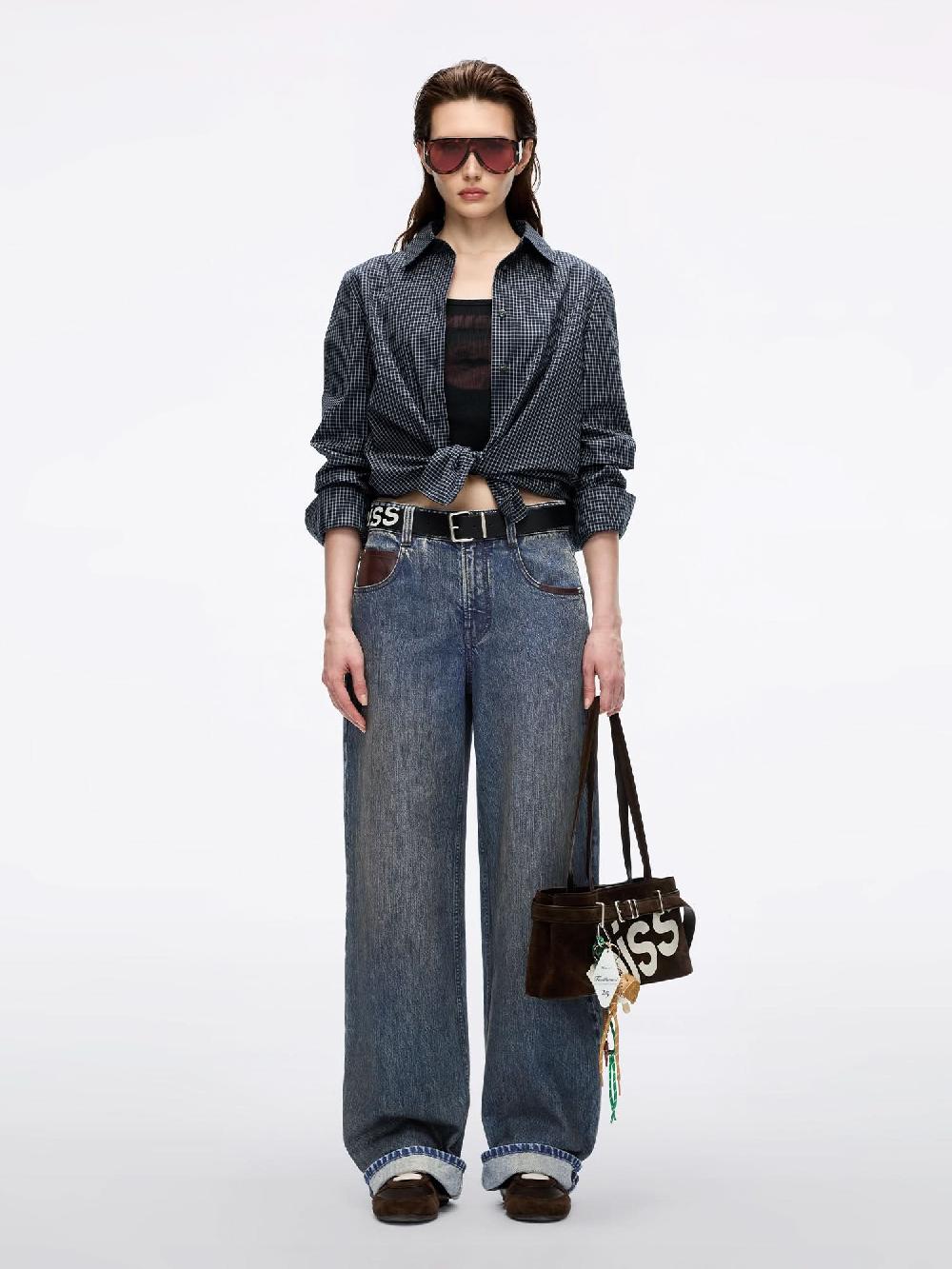 Miss Sixty PLAID SHIRT ZHIQING BLUE