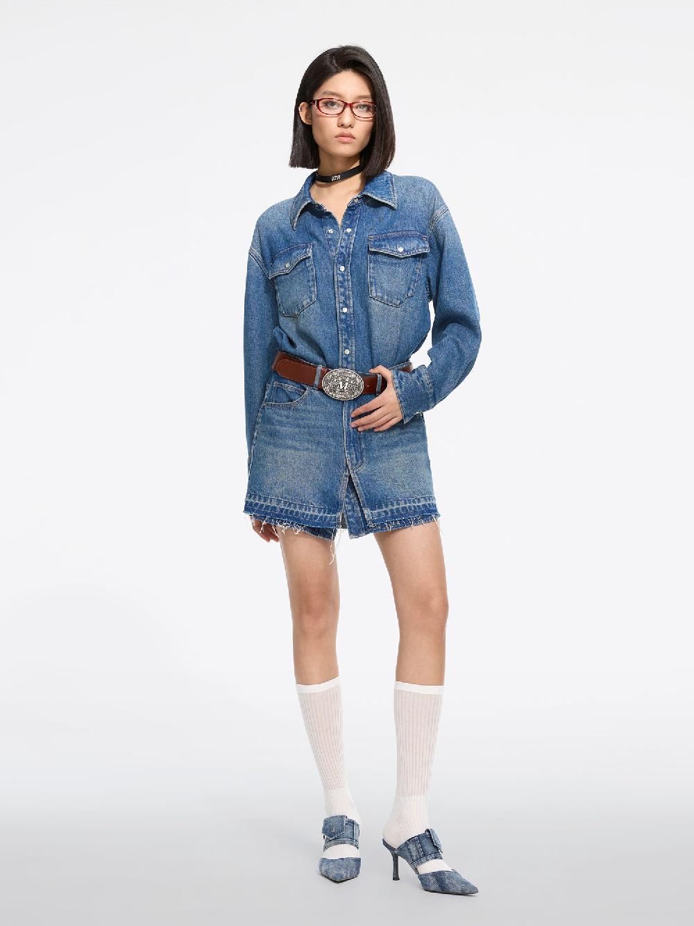 Miss Sixty POINTED-TOE HIGH HEELS BLUE DENIM