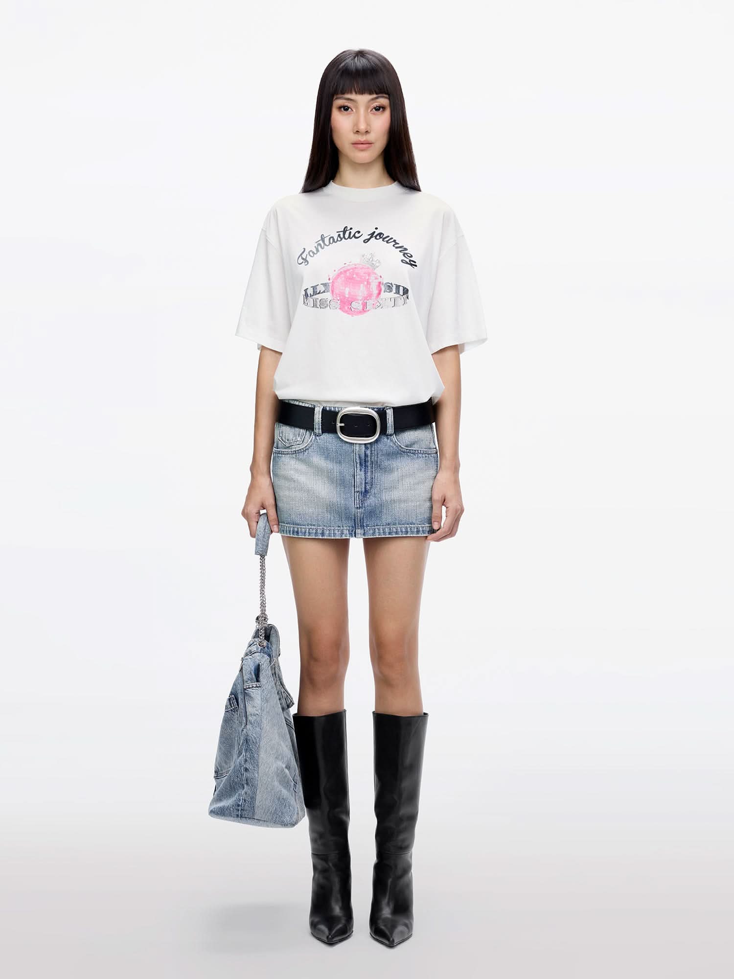 Miss Sixty PRINT T-SHIRT WHITE