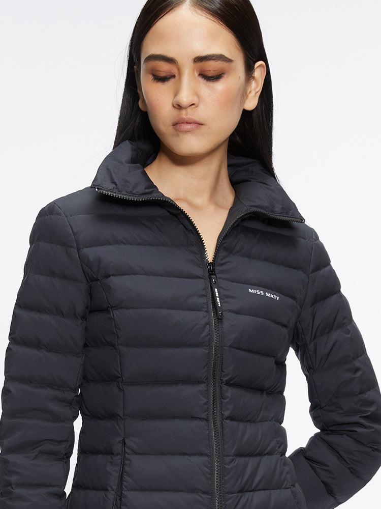 Miss Sixty PRINTED PUFFER JACKET BLACK