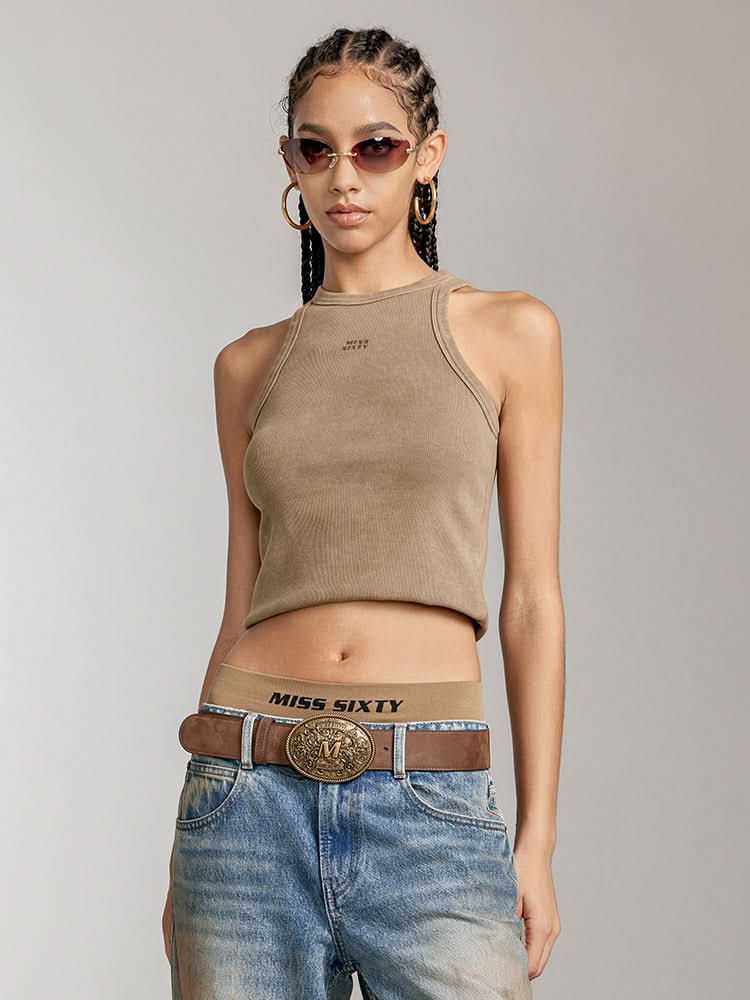 Miss Sixty PRINTED SLIM FIT TANK TOP BRIGHT WHITE