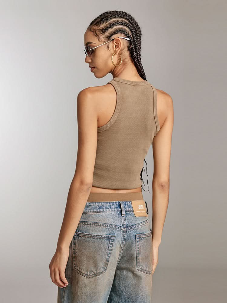 Miss Sixty PRINTED SLIM FIT TANK TOP BRIGHT WHITE