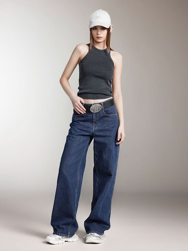 Miss Sixty PRINTED SLIM FIT TANK TOP DARK GREY