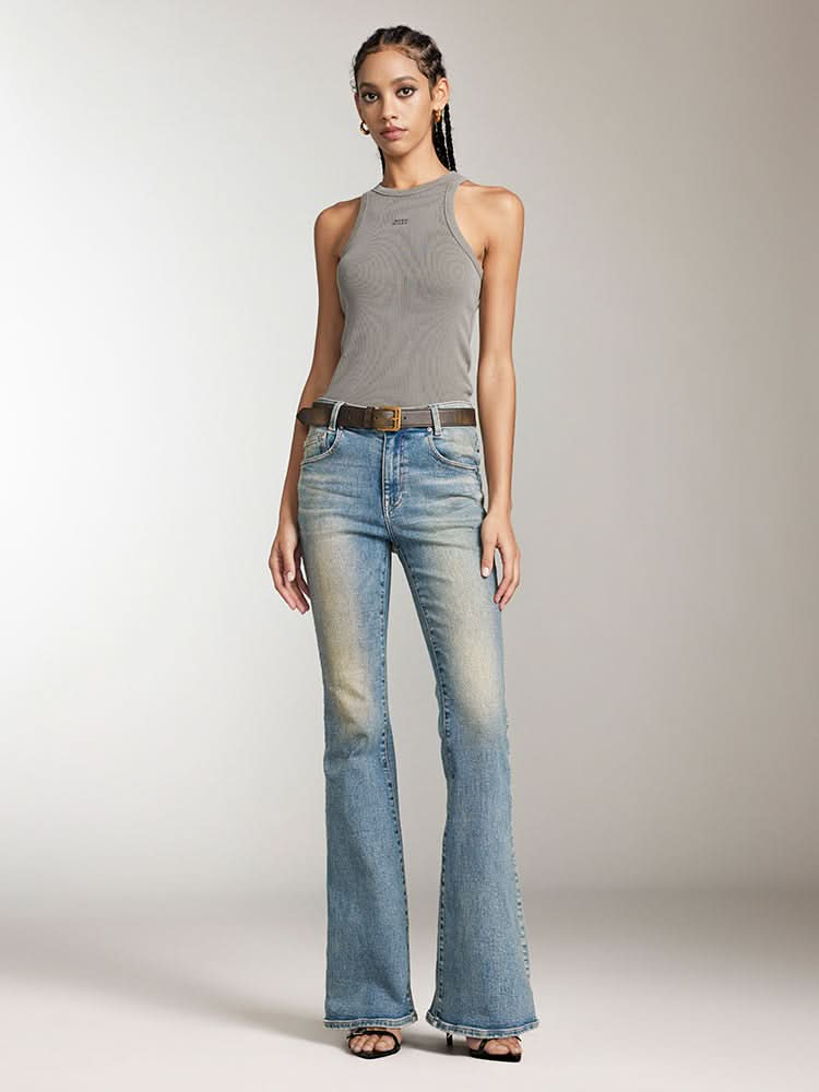 Miss Sixty PRINTED SLIM FIT TANK TOP LIGHT GREY