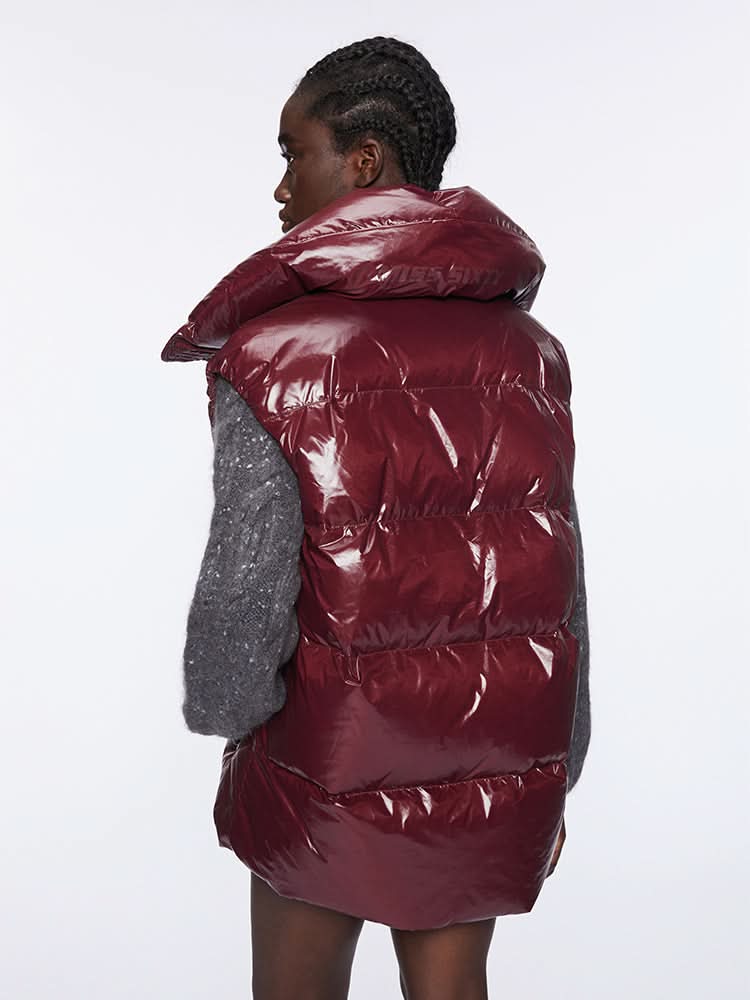Miss Sixty PUFFER WAISTCOAT DARK RED