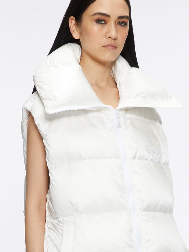 Miss Sixty PUFFER WAISTCOAT PEARL WHITE