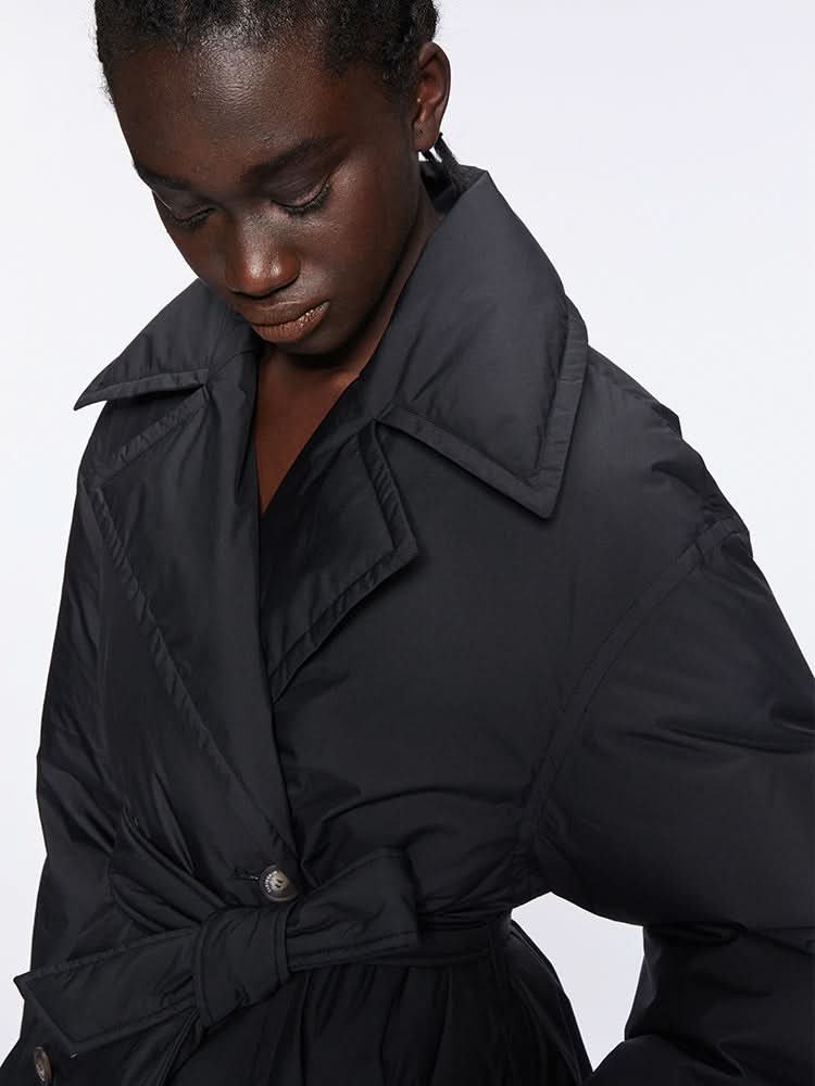 Miss Sixty PUFFY JACKET WITH LAPEL BLACK