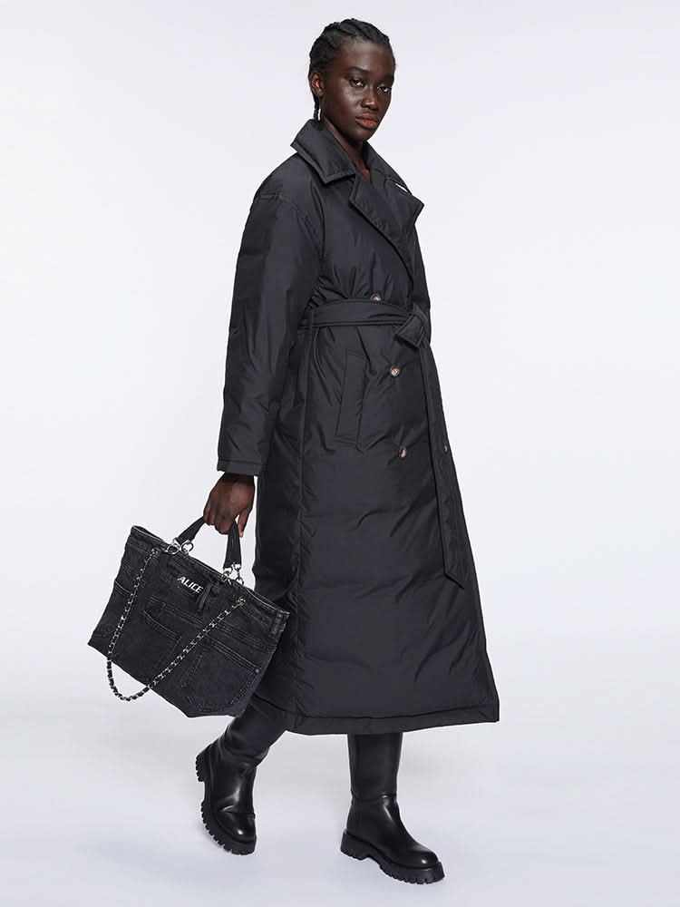 Miss Sixty PUFFY JACKET WITH LAPEL BLACK