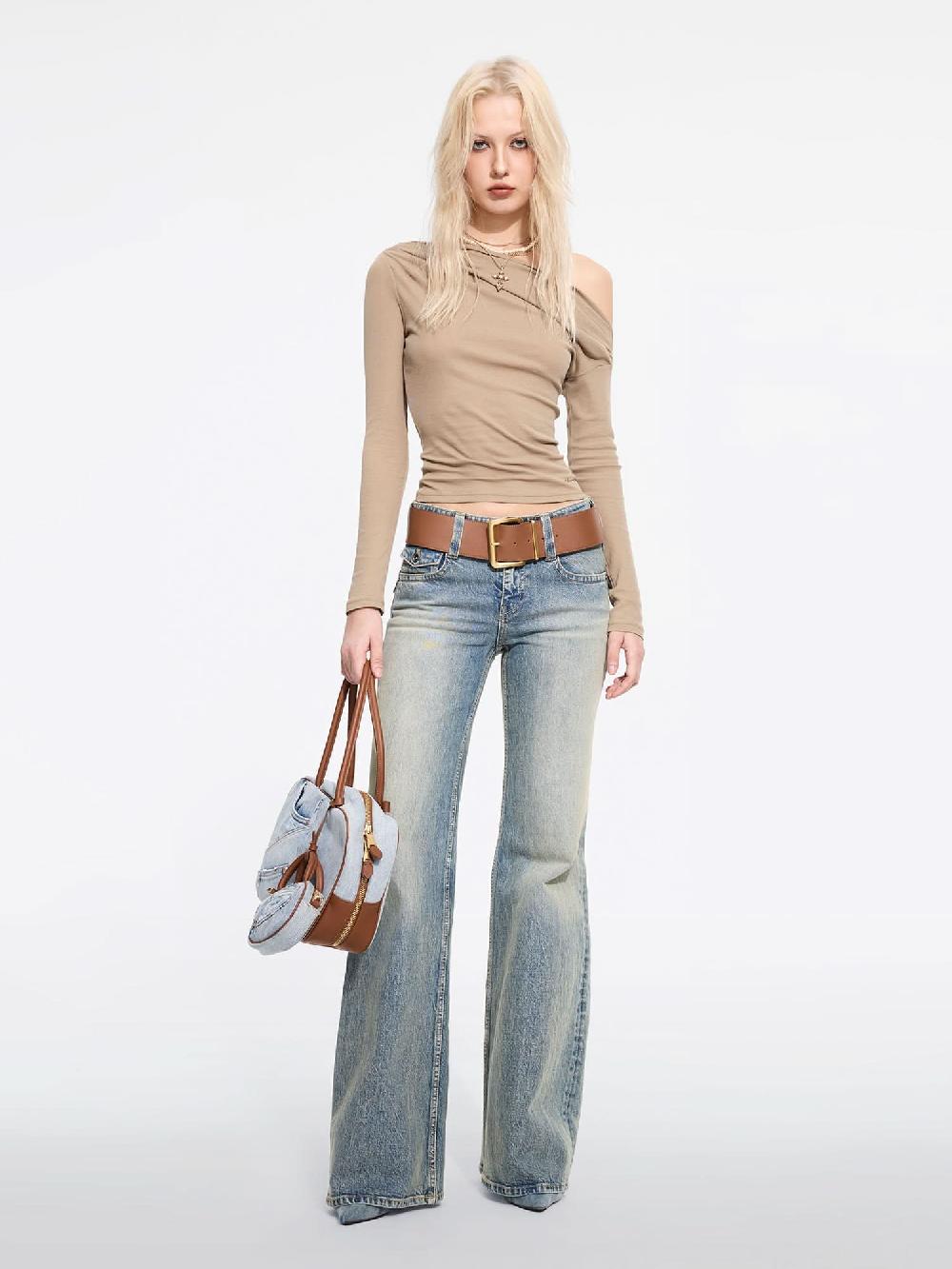 Miss Sixty RHINESTONE EMBELLISHED T-SHIRT KHAKI