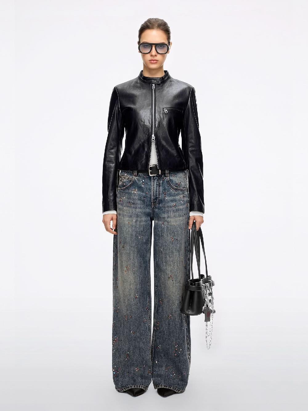 Miss Sixty RHINESTONE LOOSE-FIT JEANS MIDDLE BLUE