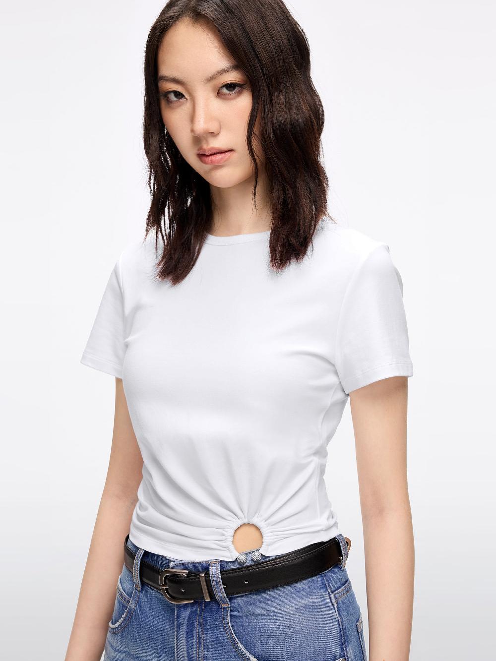 Miss Sixty ROUND NECK SHORT-SLEEVE T-SHIRT WHITE