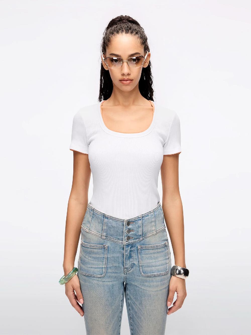 miss sixty SHORT SLEEVES T-SHIRT BRIGHT WHITE