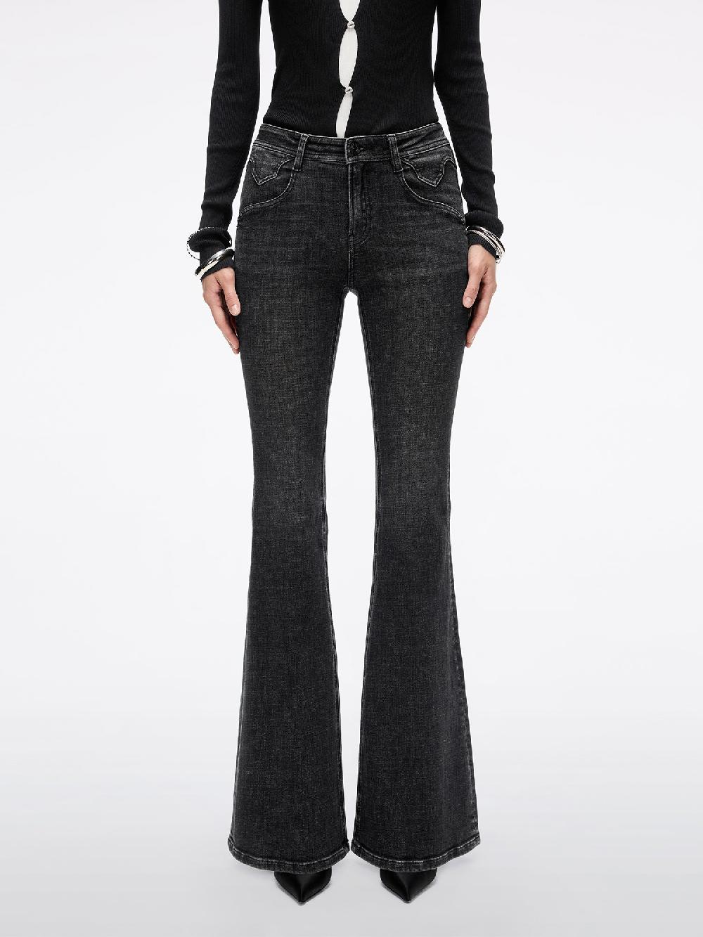 miss sixty SLIM-FIT FLARED JEANS-BELLA BLACK FOG