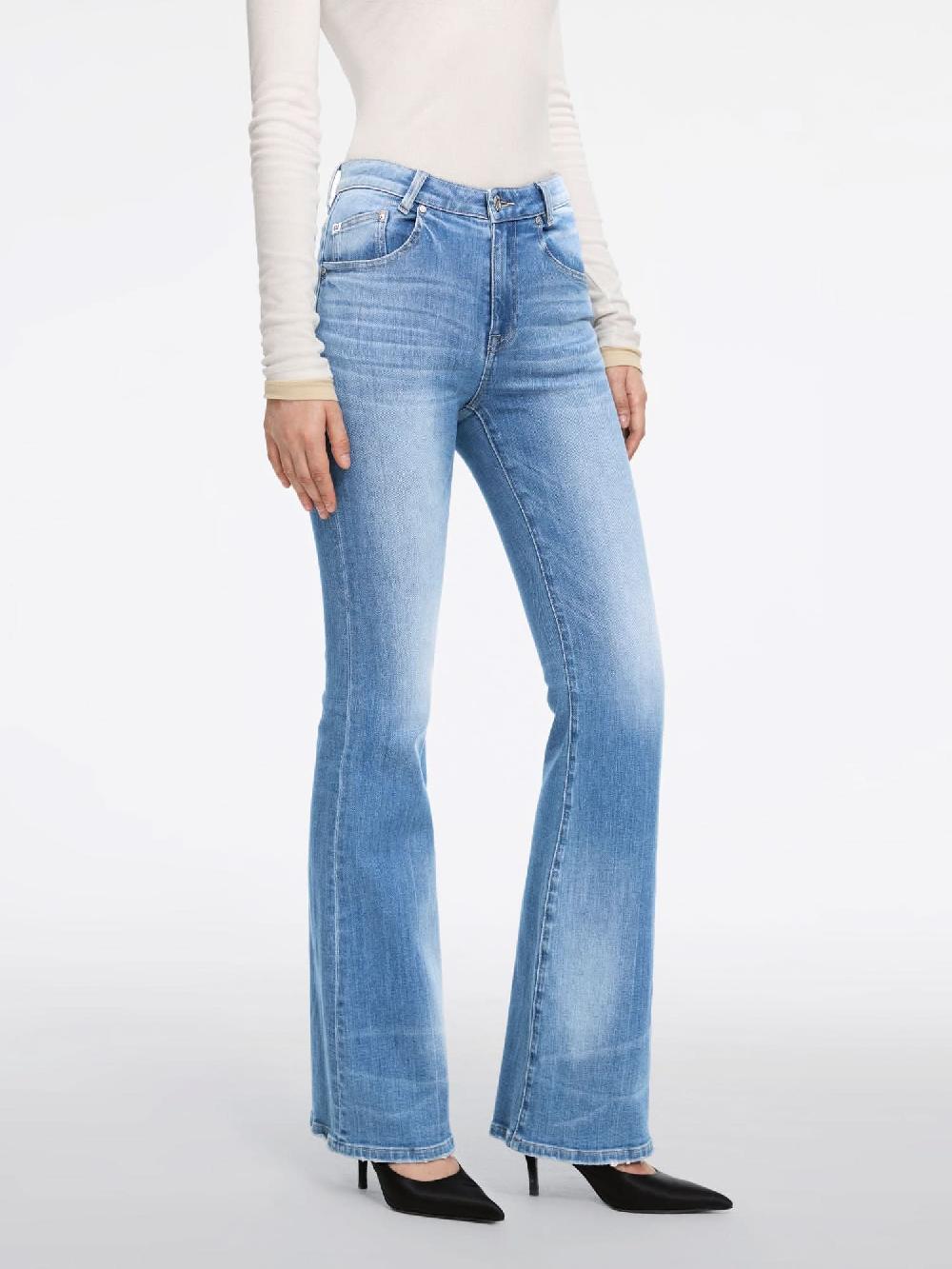 Miss Sixty SLIM-FIT FLARED JEANS LIGHT BLUE