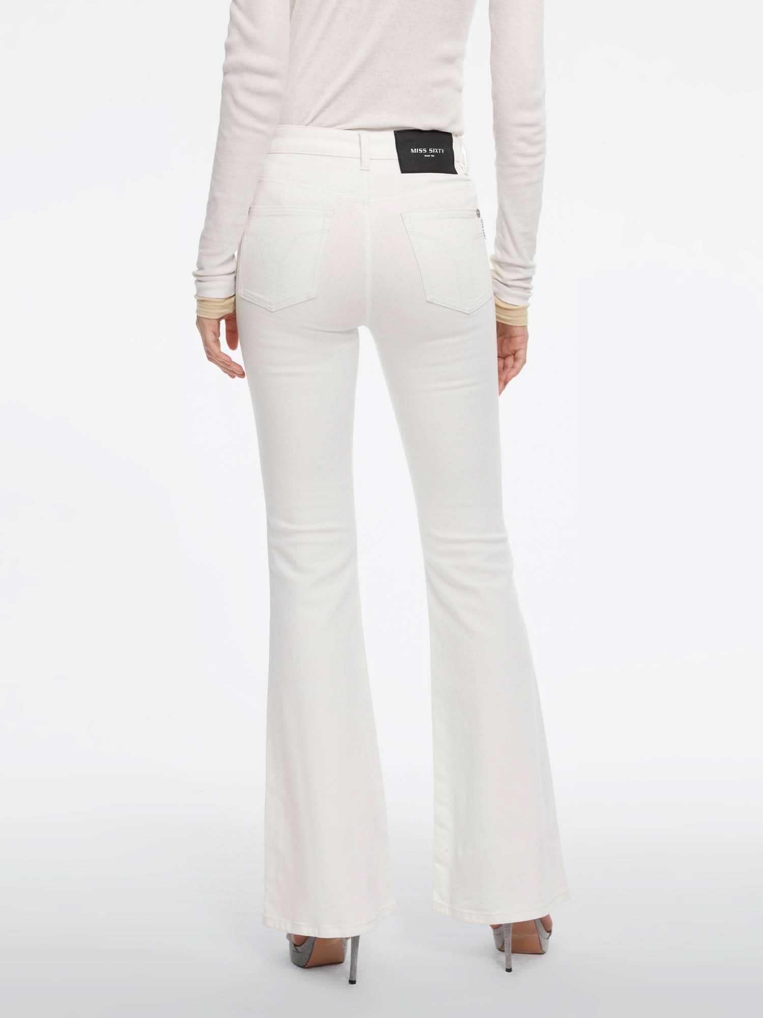 Miss Sixty SLIM-FIT FLARED JEANS WHITE