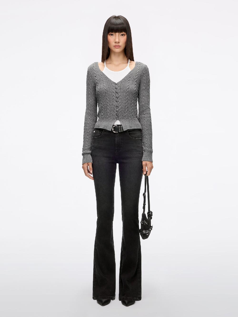 Miss Sixty SLIM FLARE JEANS BLACK FOG