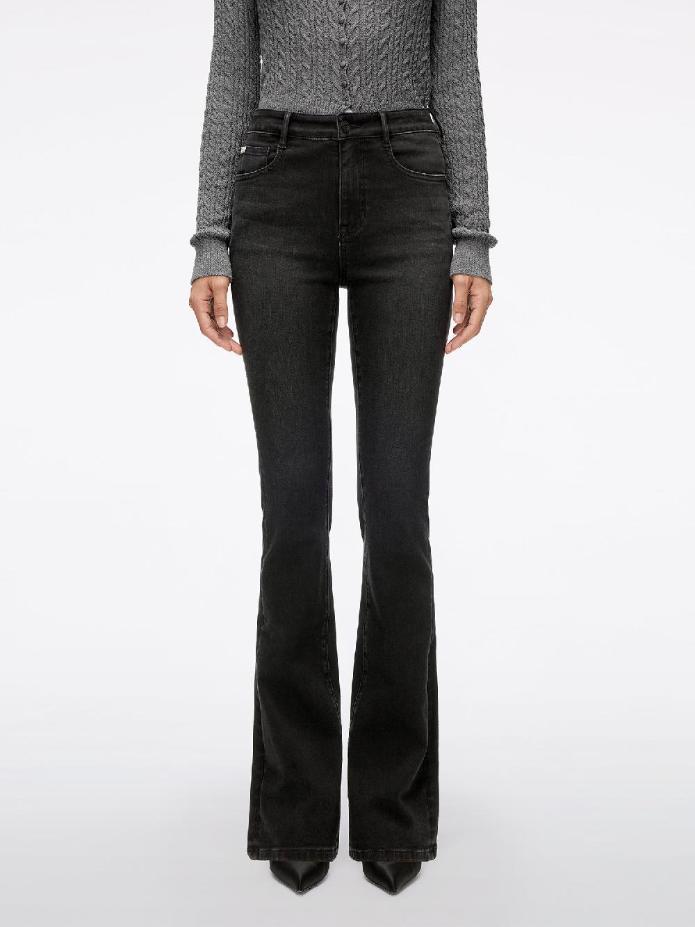 miss sixty SLIM FLARE JEANS BLACK FOG