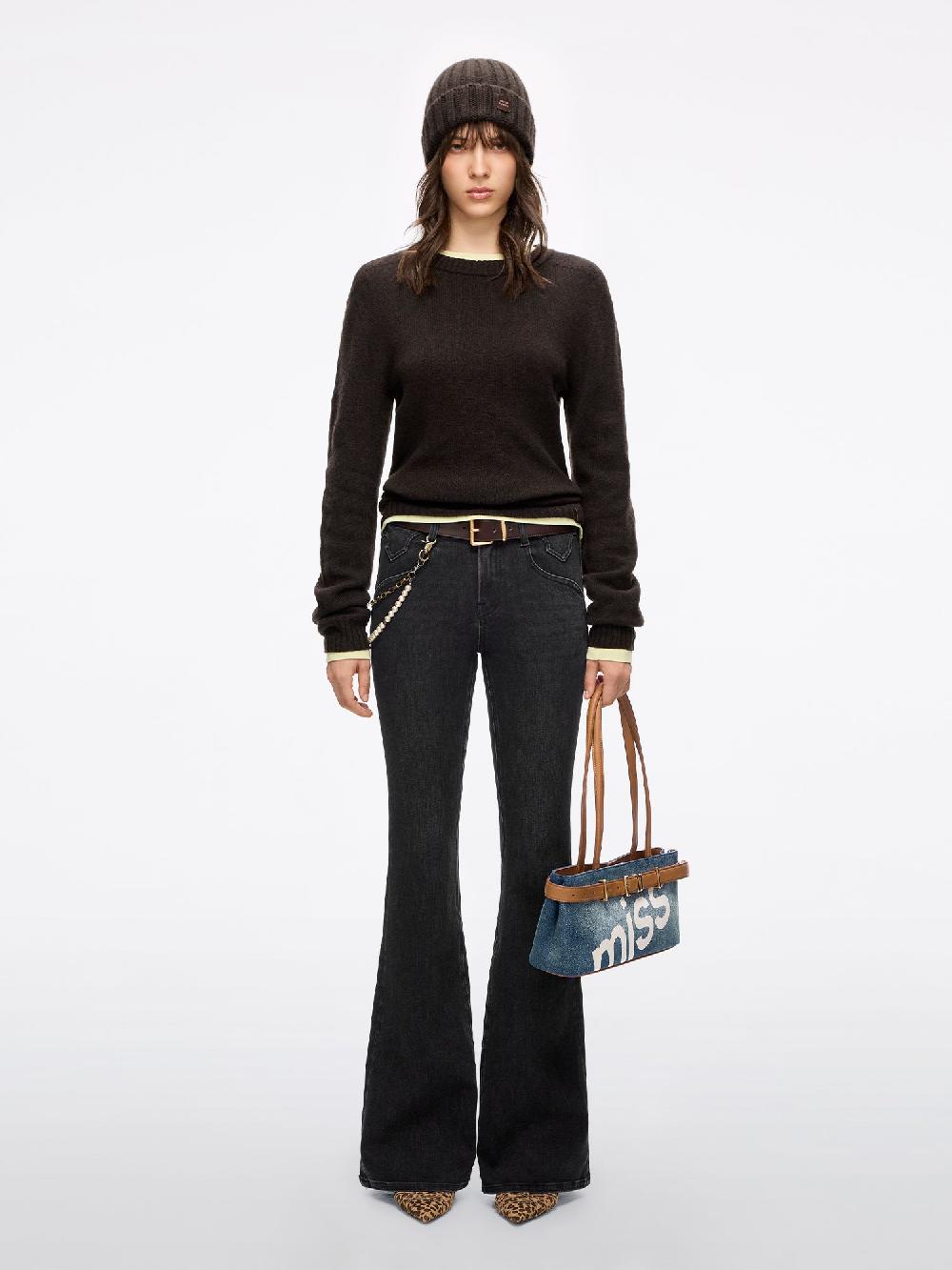 Miss Sixty SLIM FLARED JEANS-BELLA BLACK FOG