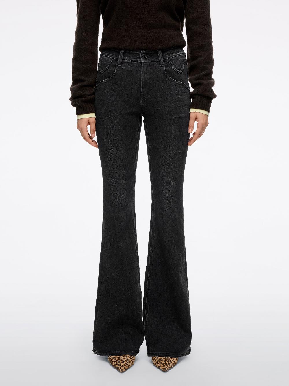 miss sixty SLIM FLARED JEANS-BELLA BLACK FOG