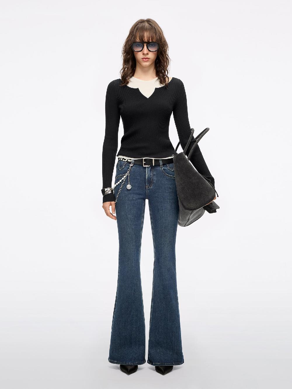 Miss Sixty SLIM FLARED JEANS-BELLA DEEP BLUE