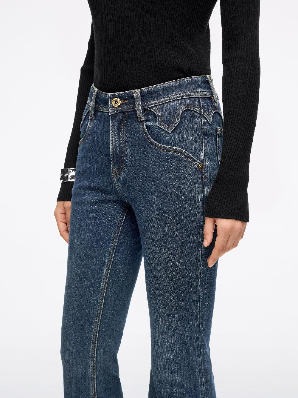 Miss Sixty SLIM FLARED JEANS-BELLA DEEP BLUE