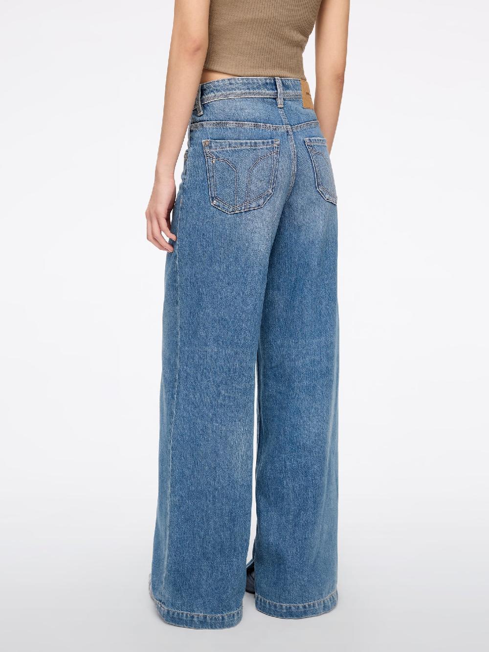 Miss Sixty SLIT WIDE-LEG JEANS DEEP BLUE