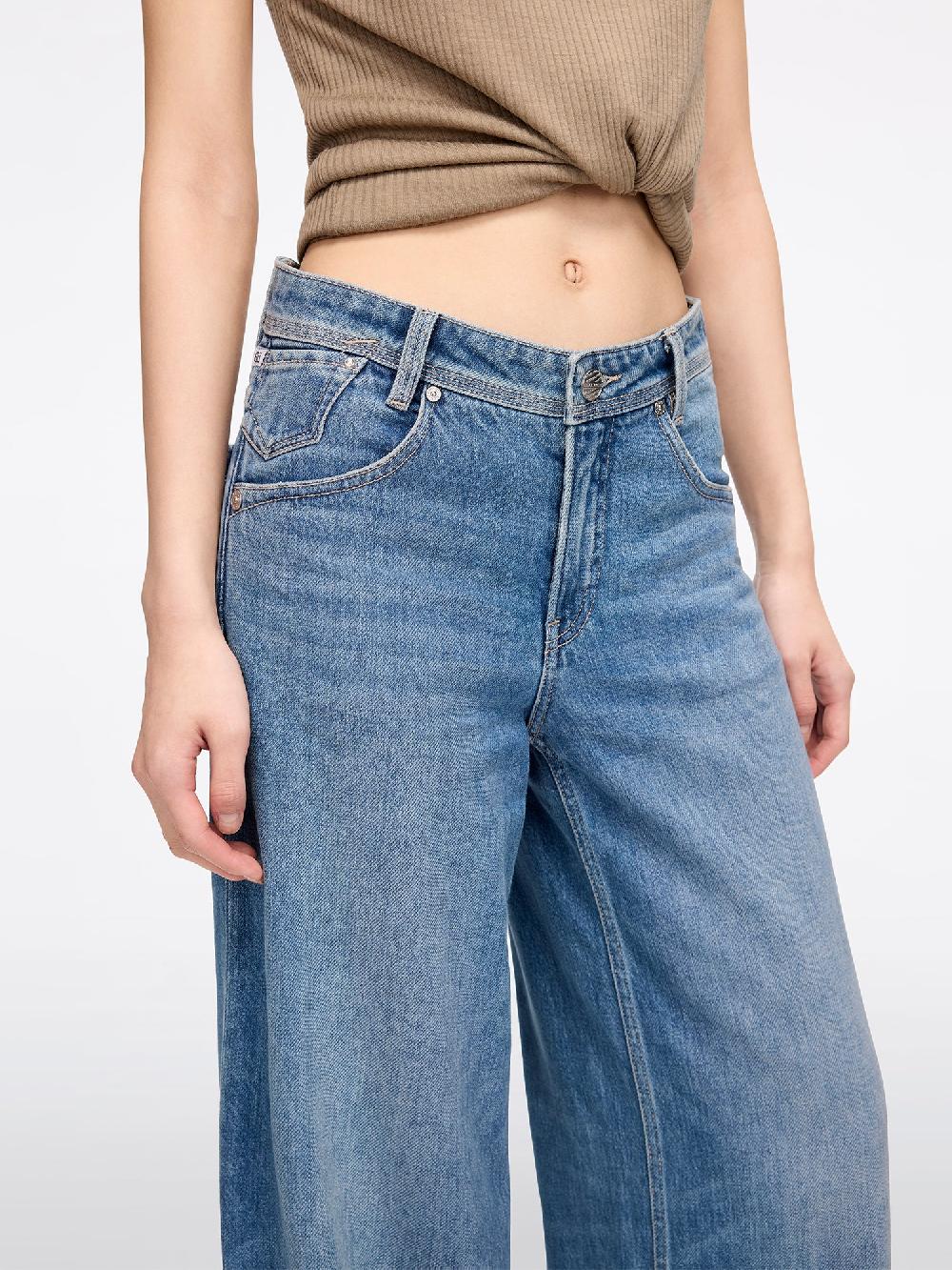 Miss Sixty SLIT WIDE-LEG JEANS DEEP BLUE