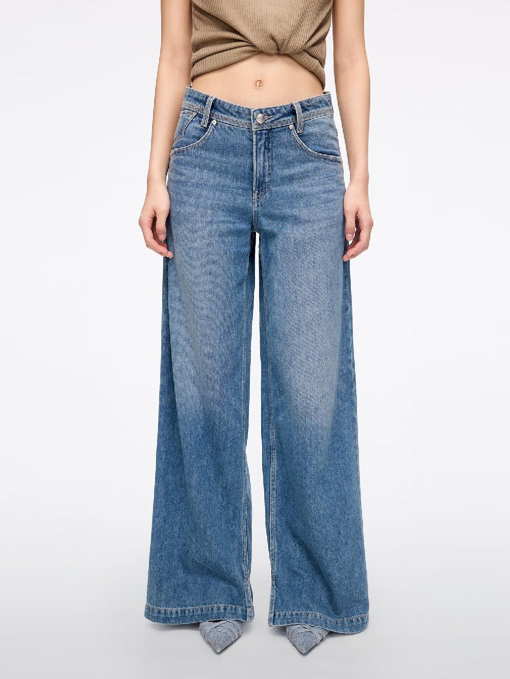 miss sixty SLIT WIDE-LEG JEANS DEEP BLUE