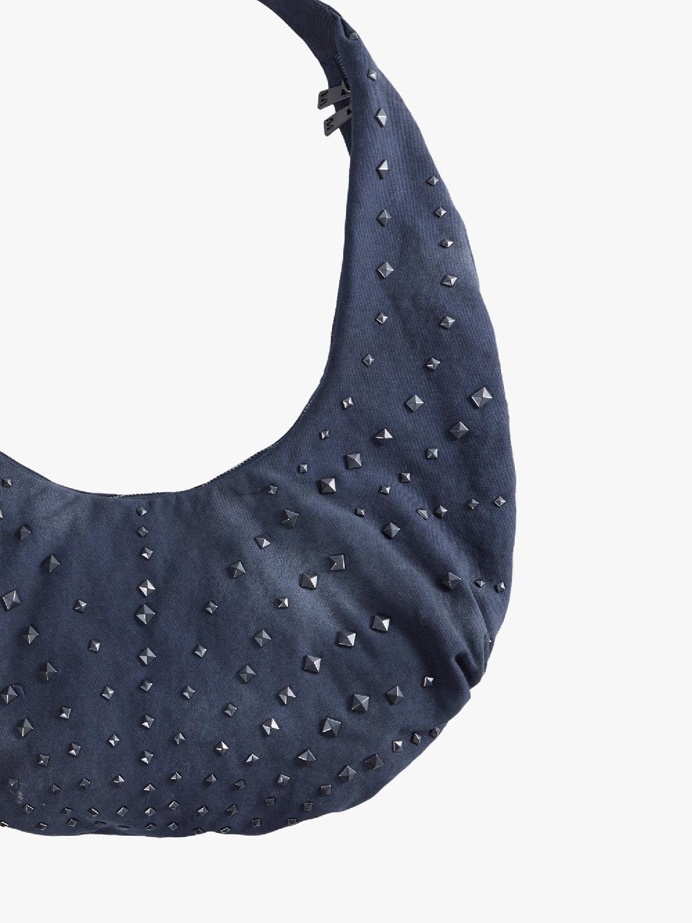 Miss Sixty SQUARE-SHAPED RIVET BAG BLACK FOG