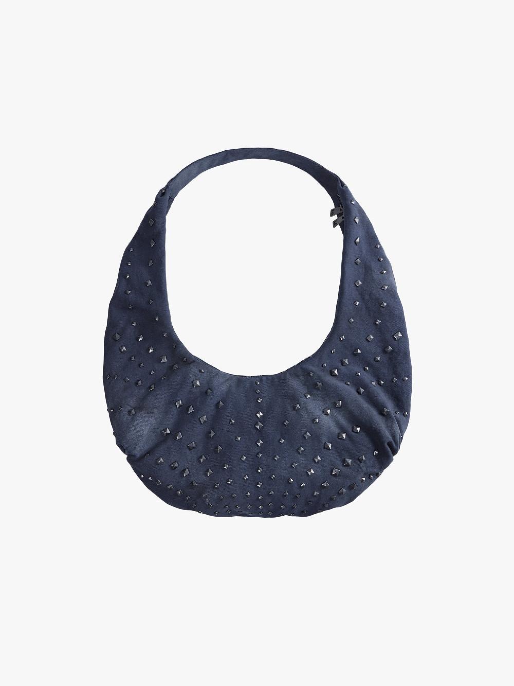 miss sixty SQUARE-SHAPED RIVET BAG BLACK FOG