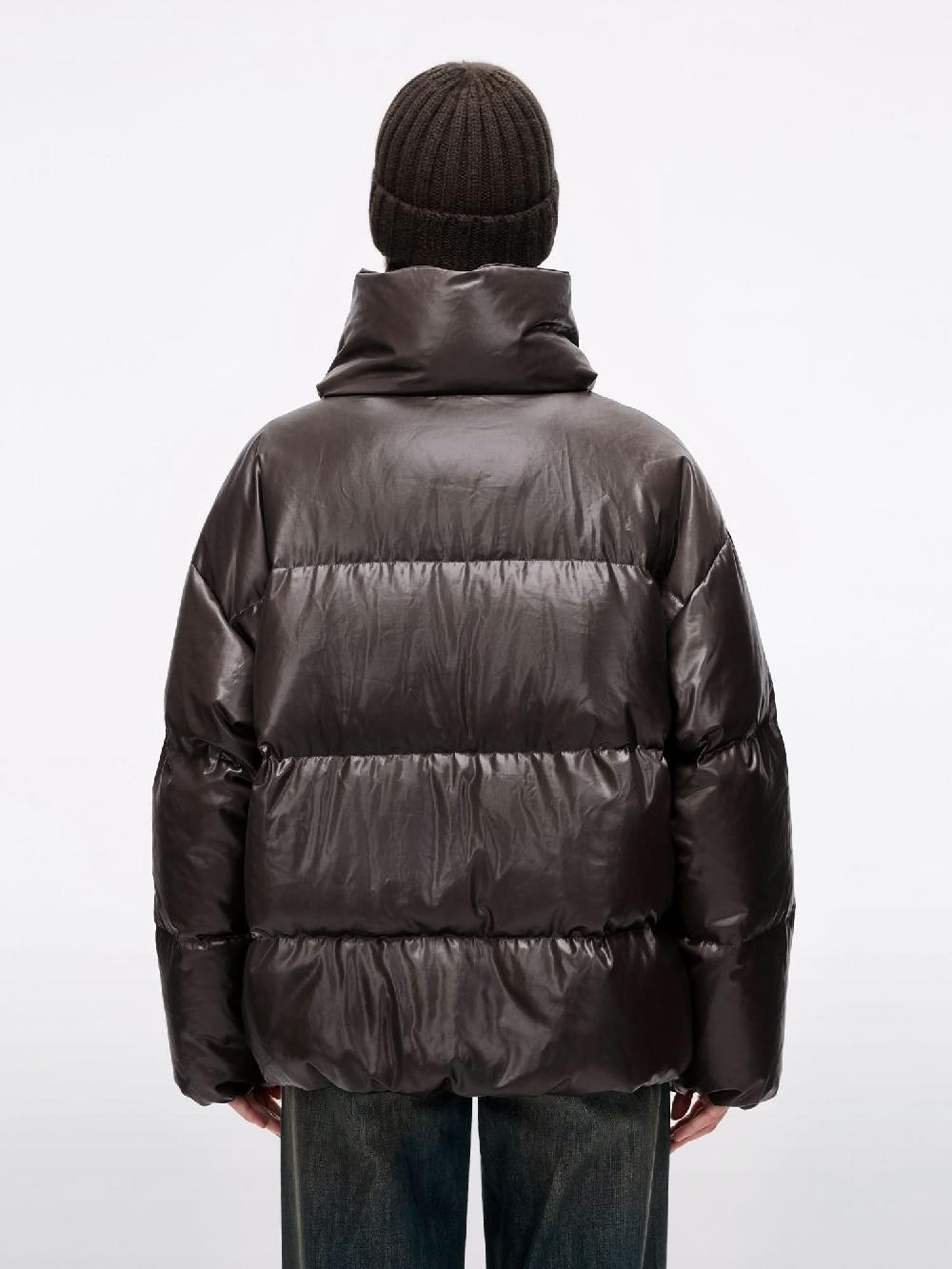 Miss Sixty STAND COLLAR DOWN JACKET BROWN