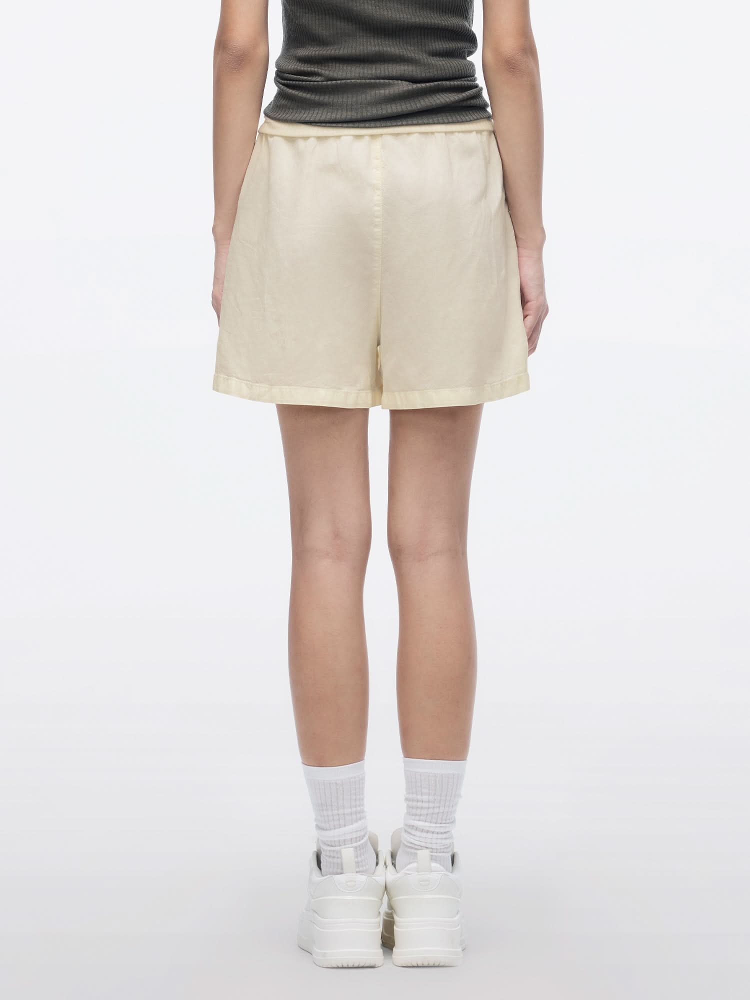 Miss Sixty STRAIGHT-LEG DENIM SHORTS LIGHT YELLOW