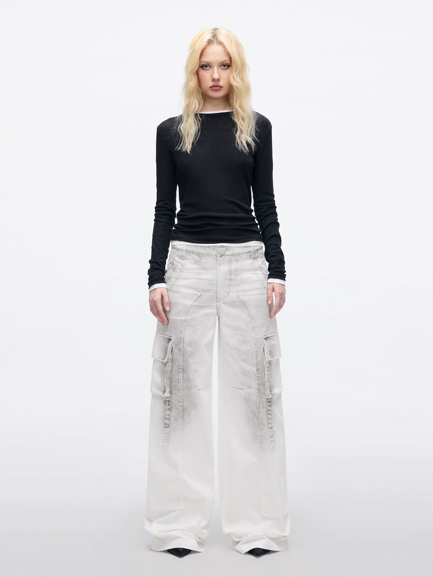 Miss Sixty STRAIGHT-LEG JEANS WHITE/BLACK