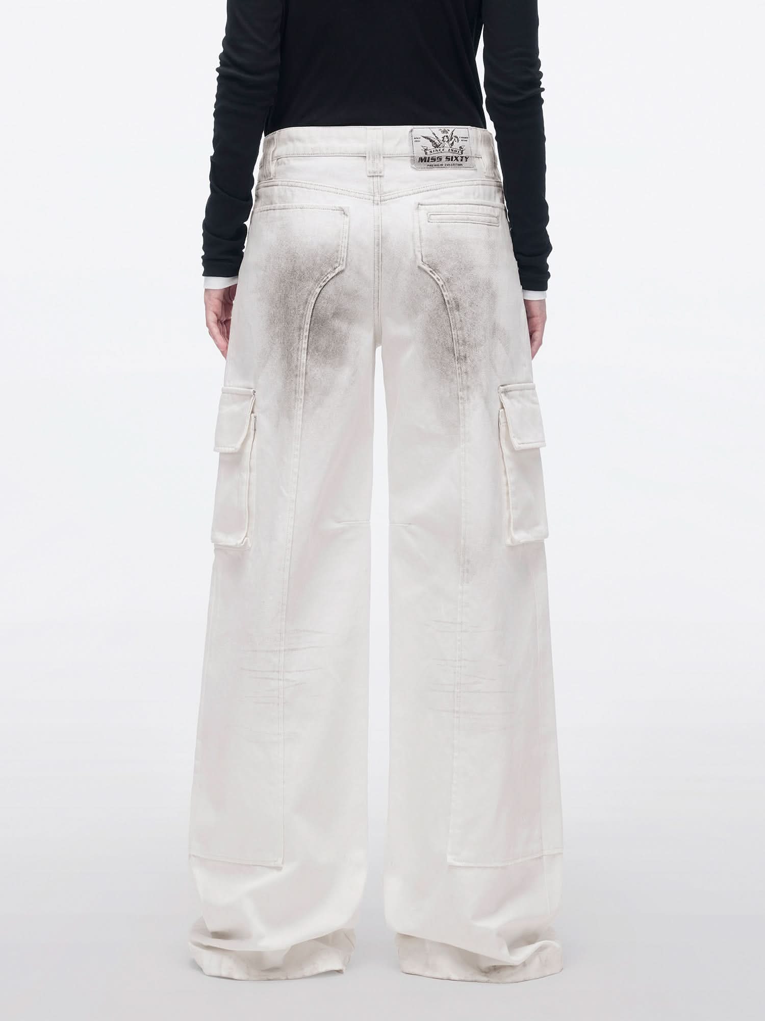 Miss Sixty STRAIGHT-LEG JEANS WHITE/BLACK