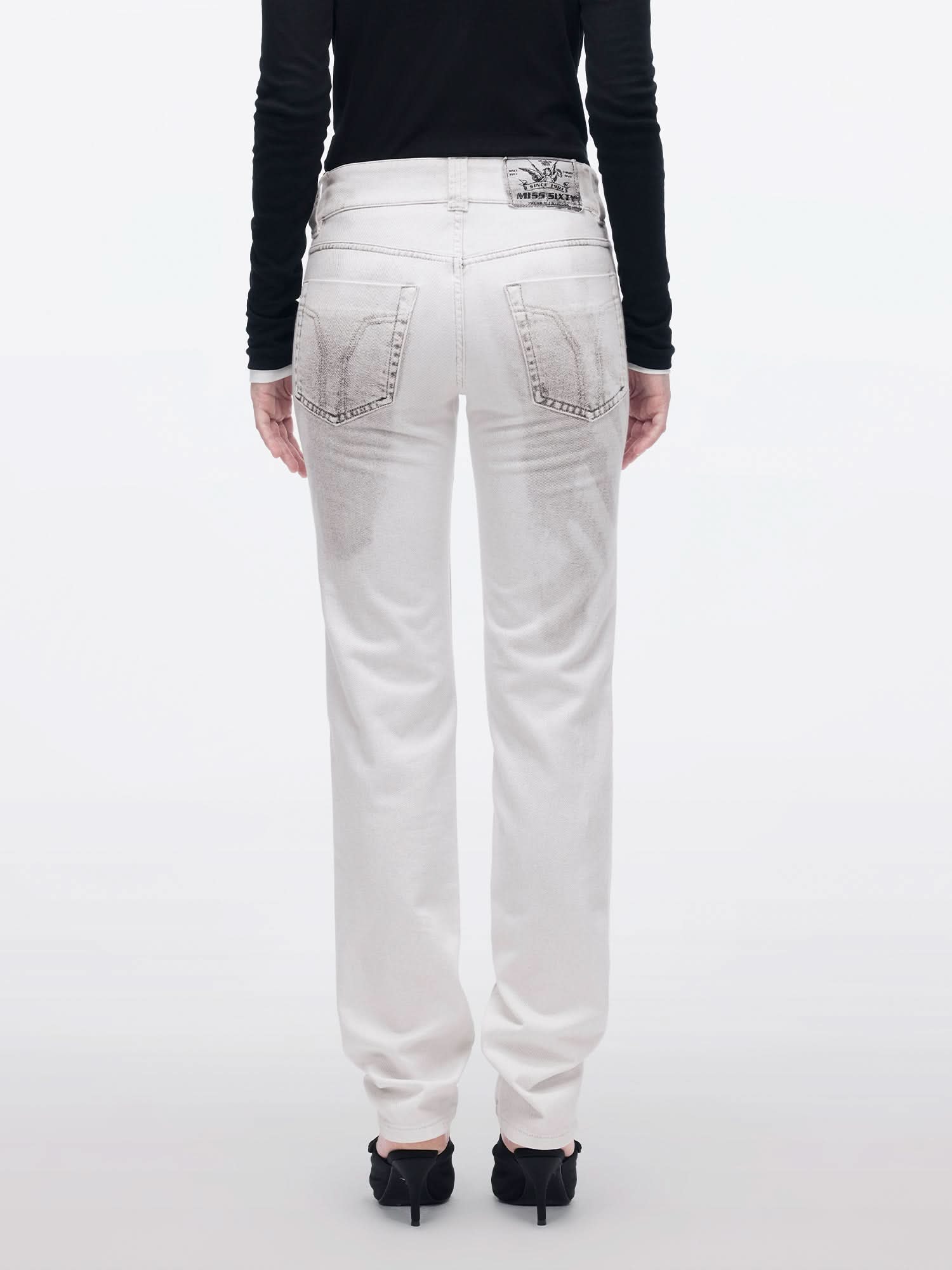 Miss Sixty STRAIGHT-LEG JEANS WHITE/BLACK