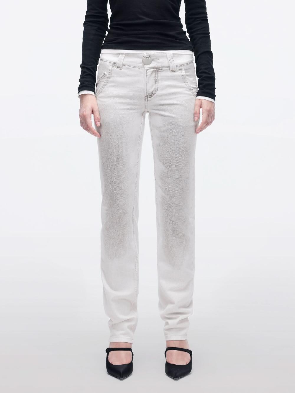 miss sixty STRAIGHT-LEG JEANS WHITE/BLACK