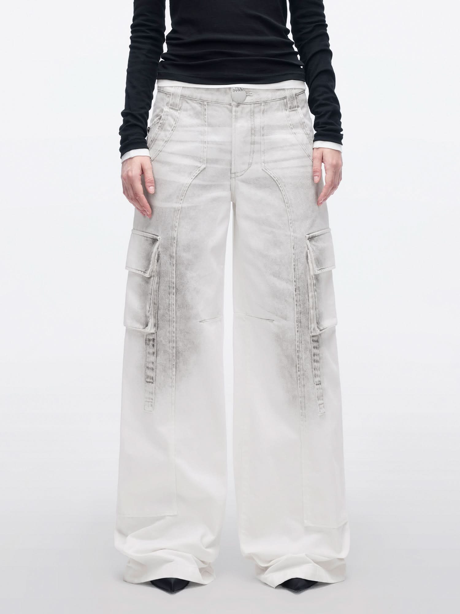 miss sixty STRAIGHT-LEG JEANS WHITE/BLACK
