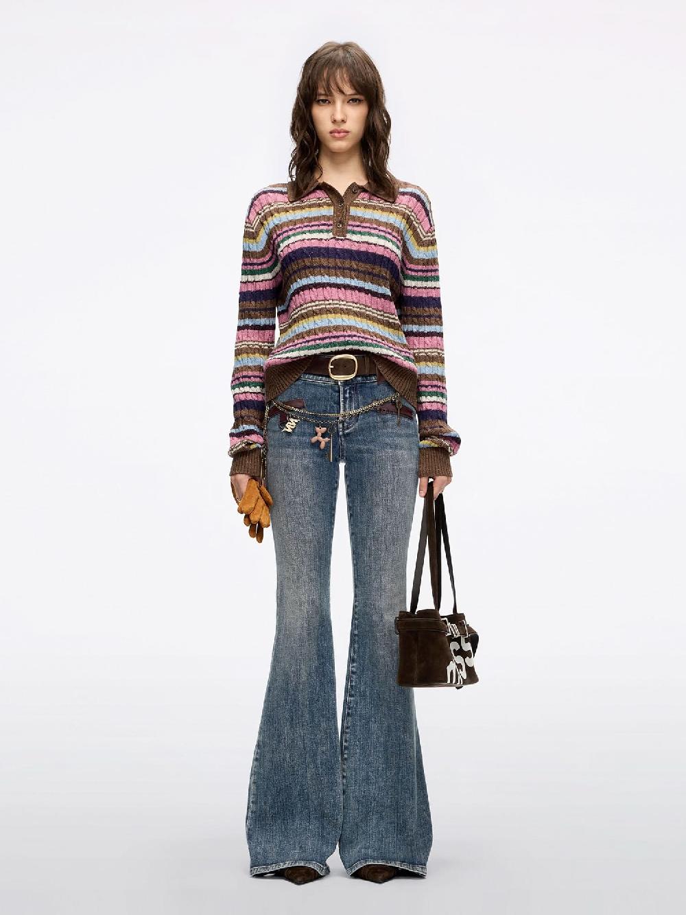 Miss Sixty STRIPED KNIT SWEATER MULTICOLOUR