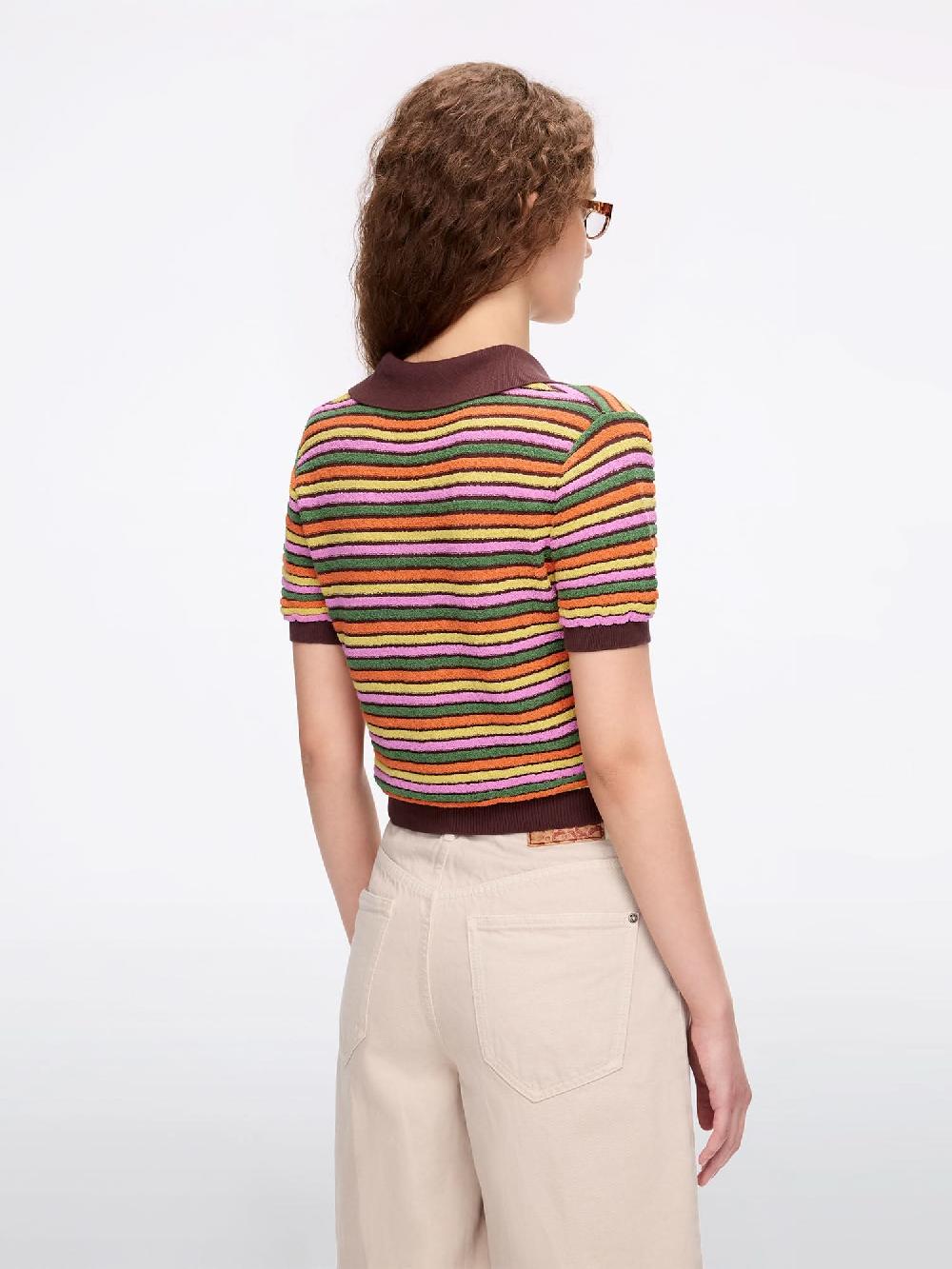Miss Sixty STRIPED KNIT TOP MULTICOLOUR