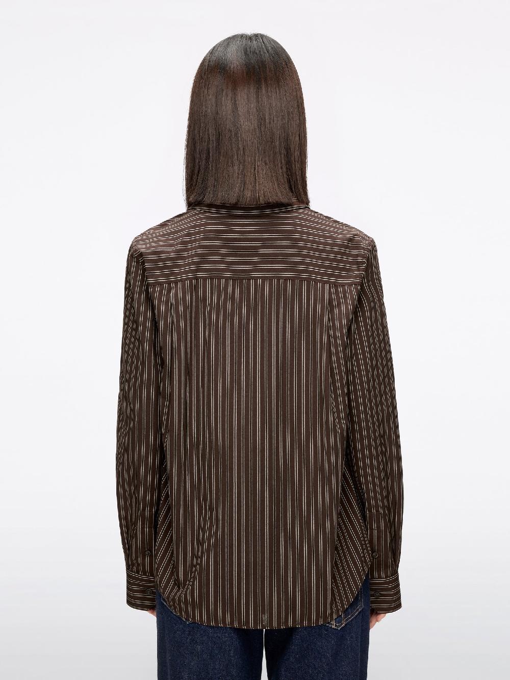 Miss Sixty STRIPED SHIRT EBONY BROWN